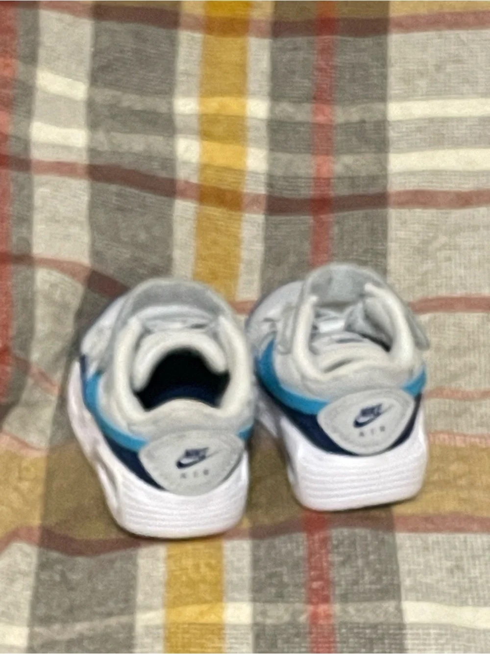 Nike Baby Walker Athletic Sneakers - White, Blue & Light Blue